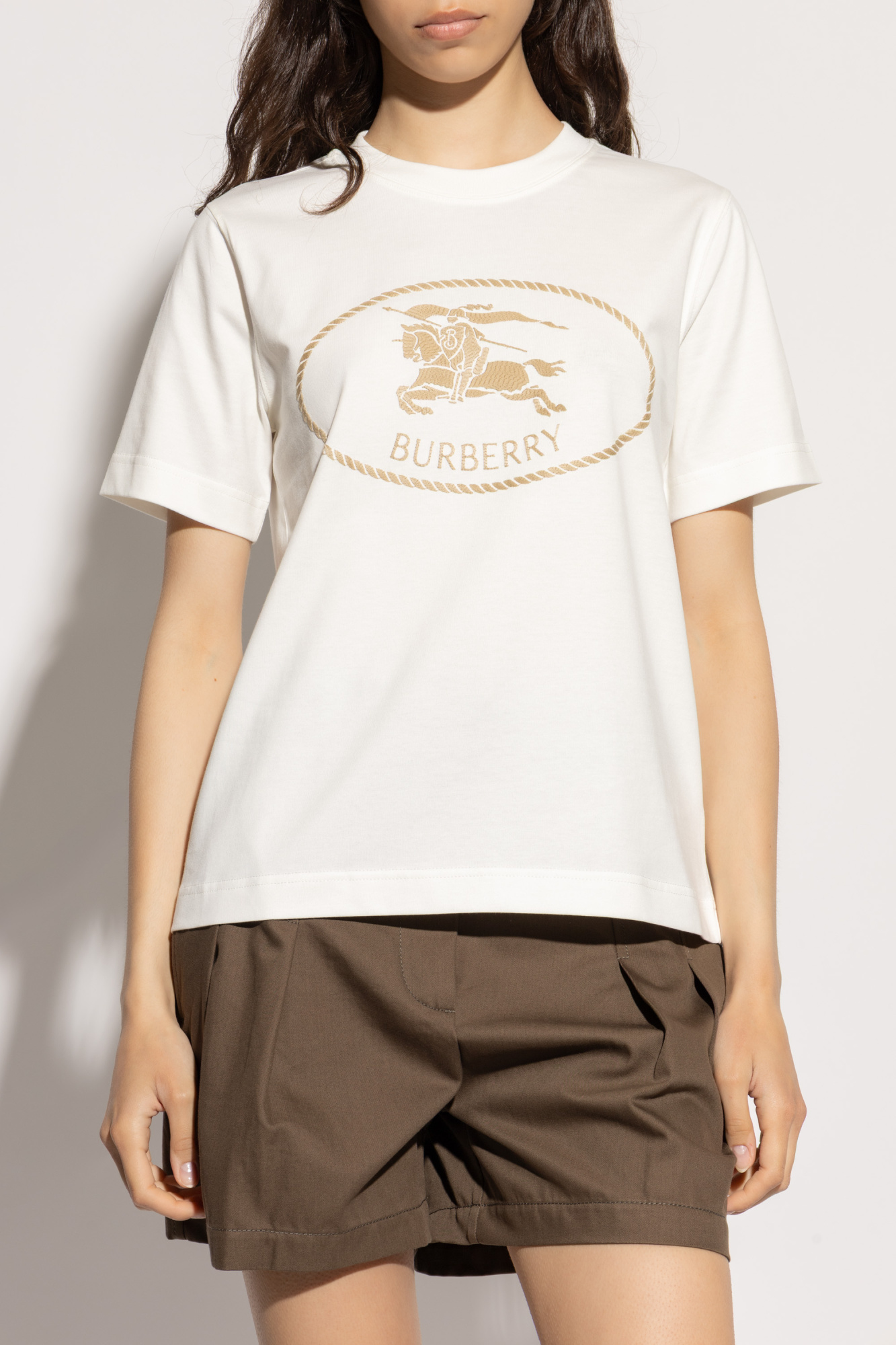 Burberry current tag short sleeve T-shirt TB logo black F/S